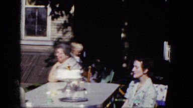 1964: outdoor party band music play enjoyment talking family NIAGARA FALLS