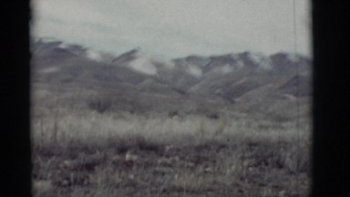 1964: slow wind blow mountain with snow huge tall NEW MEXICO