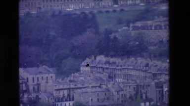 1969: view top down buildings hilly area IRELAND