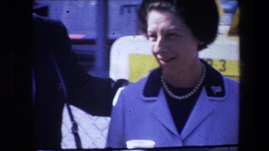 1967: An Old Beautiful Couple in Formal Dress Posing for a Snap Amsterdam