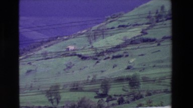 1969: Mountain Hilly Greenery People Walk Watch View Spain