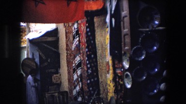 1971: An Asian or India-like Street Market with Various Wares Displayed