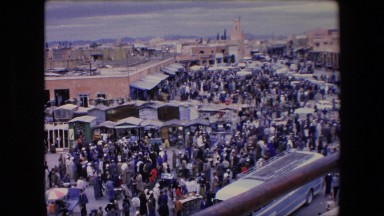 1971: a crowded marketplace in the city ALGERIA