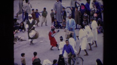 1971: crowd religious many walking mountain huge wide unique gathering ALGERIA