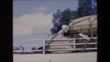 1971: a fully loaded bus in the middle east takes travelers to their destination