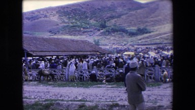 1971: crowd religious many walking mountain huge wide unique gathering ALGERIA