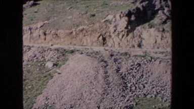 1971: a panoramic view of the mountains in an interesting and wild trip ALGERIA