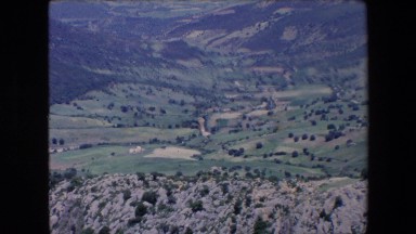 1971: beautiful view hills mountain trees desert ALGERIA