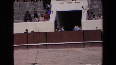 1971: Costumed Bullfighters Stalking Beneath the Stands in a Nearly Empty Stadium