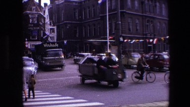 1967: Sanitation Workers Cleaning Streets in Amsterdam, Netherlands