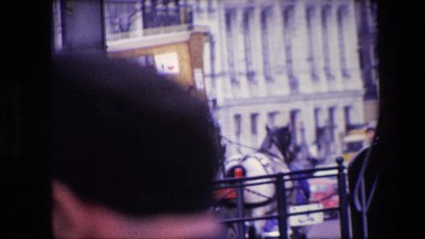 1967: Horse Drawn Cart Pulled Down City Street Carrying Beer Amsterdam