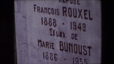 1967: Inscription Writing Outdoor Announcement Death Stone Calais, France