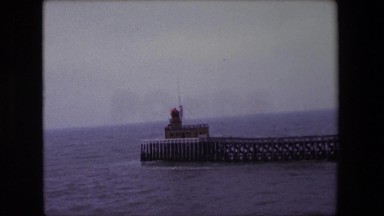 1967: lighthouse at the ocean CALAIS, FRANCE