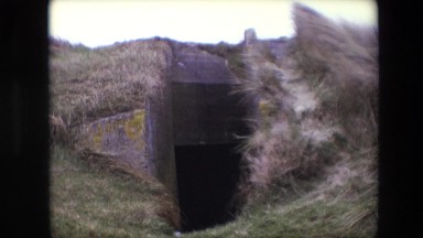 1967: a cave constructed on the ground with a rectangular face. CALAIS, FRANCE