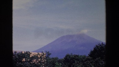 1967: lovely view of a large mountain with fog rising from the top PALERMO ITALY