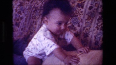 1981: child playing with adults HOLLYWOOD CALIFORNIA