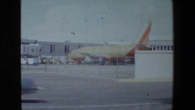 1981: Military Transport Airplane at San Diego Naval Base
