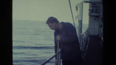 1981: distant water moving waves peace serenity view SAN DIEGO NAVAL BASE