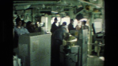 1981: the inside of a packed restaurant SAN DIEGO NAVAL BASE
