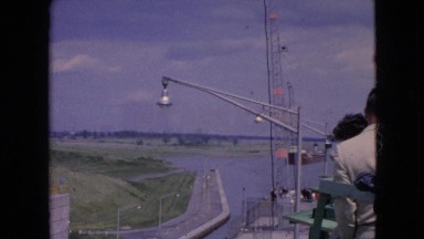 1964: the anchoring of the mighty ship NIAGRA FALLS NEW YORK