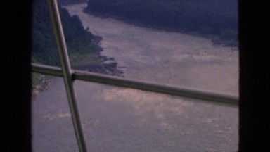 1964: aerial view of the river canyon. NIAGRA FALLS NEW YORK