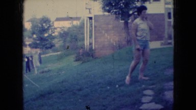 1965: Family Enjoying a Nice Day Outside in Wellsburg Iowa