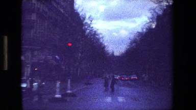 1981: Scenes of a City Street at Dusk Paris France