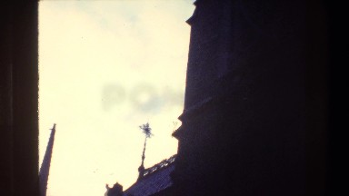 1981: Tall Quiet Church Standing Alone in Paris France