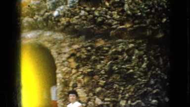 1967: people visiting a rock garden with amazing colors and shapes IOWA