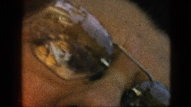 1957: reflection through glasses. PENNSYLVANIA