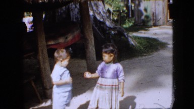 1958: two kids playing together PENNSYLVANIA