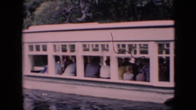 1958: a bunch of family and friends and strangers taking a tour boat