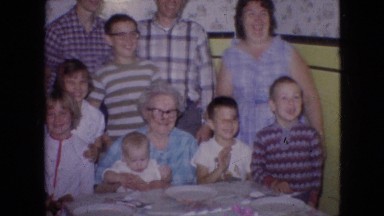 1964: family posing cheerfully for a reunion picture. PHILADELPHIA PENNSYLVANIA