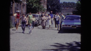 1965: small child walking while onlookers watch NEW JERSEY