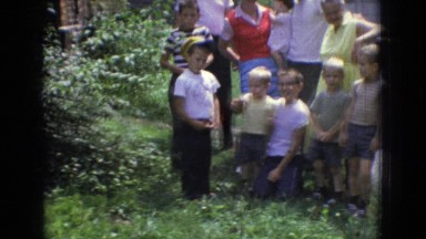 1965: large family takes video in front of home NEW JERSEY