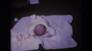 1966: little baby doing cute things ATHENS OHIO