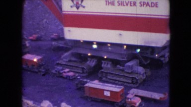 1966: the silver spade crane in the rock quarry ATHENS OHIO