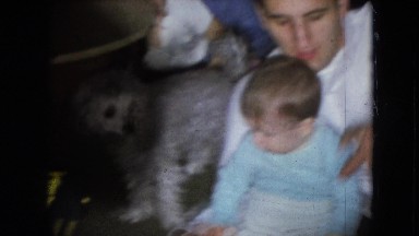 1966: a family is spending time in the living room of the house ATHENS OHIO