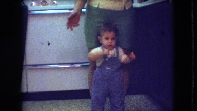 1966: little baby at play. ATHENS OHIO