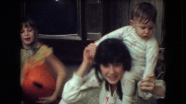 1966: kids enjoying time together playing with their toys. ATHENS OHIO
