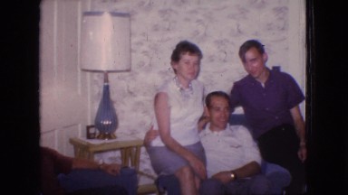 1966: a family with men and women are sitting in the living room NEW JERSEY