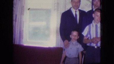 1966: graduation picture with the family. NEW JERSEY