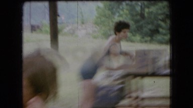 1966: family outside enjoying a picnic. OHIO