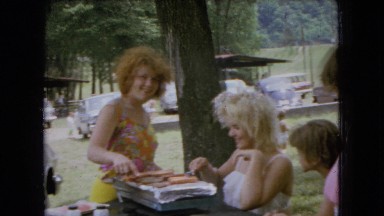 1966: family visit to the park, cooking hot dogs. OHIO