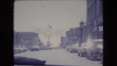 1966: driving through the city on a casual day. OHIO