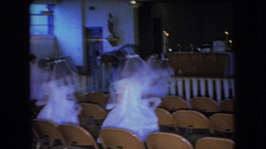 1966: girls walking in a church OHIO