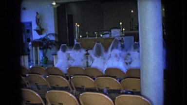 1966: little kids reenacting a wedding. OHIO