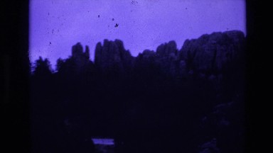 1974: lonely viewing of the sky and trees in nature. SOUTH DAKOTA