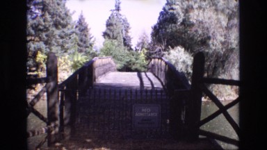 1967: a black metal gate in front of an entry way COLORADO SPRINGS BROADMOR