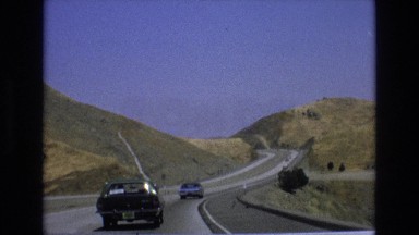 1965: hilly road traveling road vacation trip CENTRAL COAST CALIFORNIA